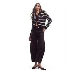 NWT Joshua Sanders Smiley Striped Cardigan Sweater Navy White – Size M Italy